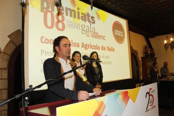 La Cooperativa Agrícola de Valls recibe el Premio Nacional El Vallenc
